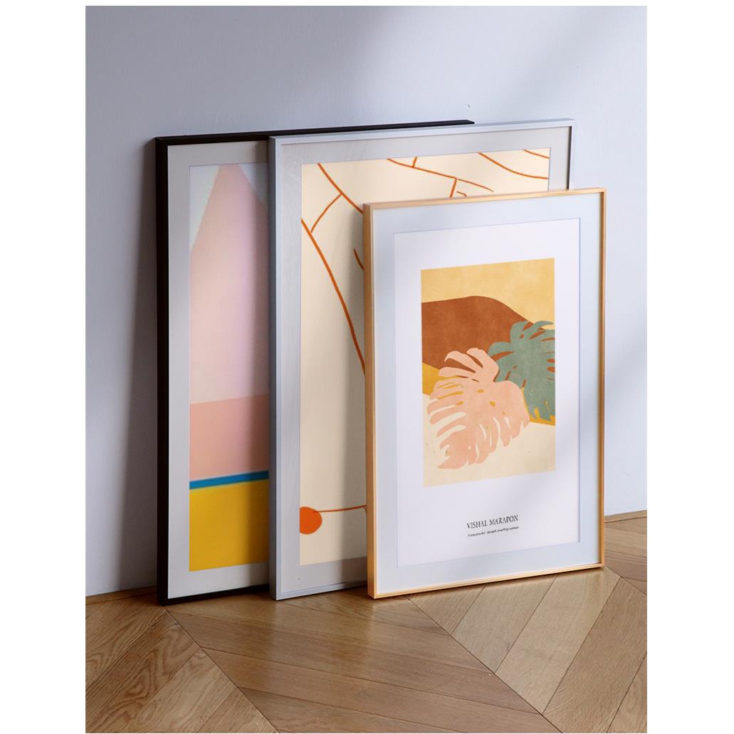 铝合金画框装裱简约窄边外框广告海报框拼图挂墙相框定制任意尺寸