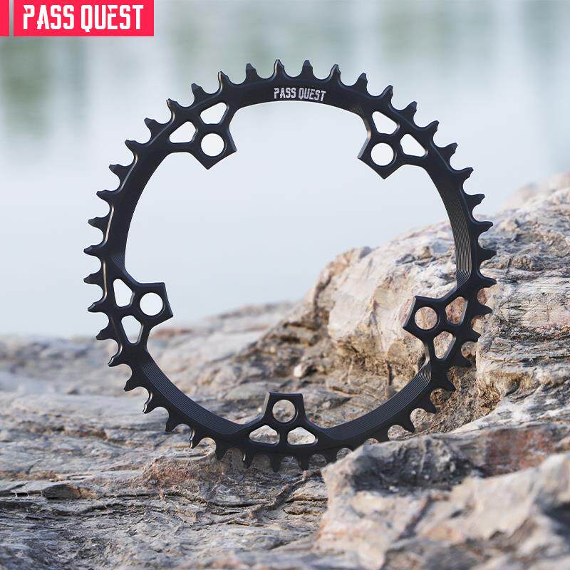 PASS QUEST 130bcd小布五爪公路折叠车圆椭圆单盘齿盘 正负齿牙盘