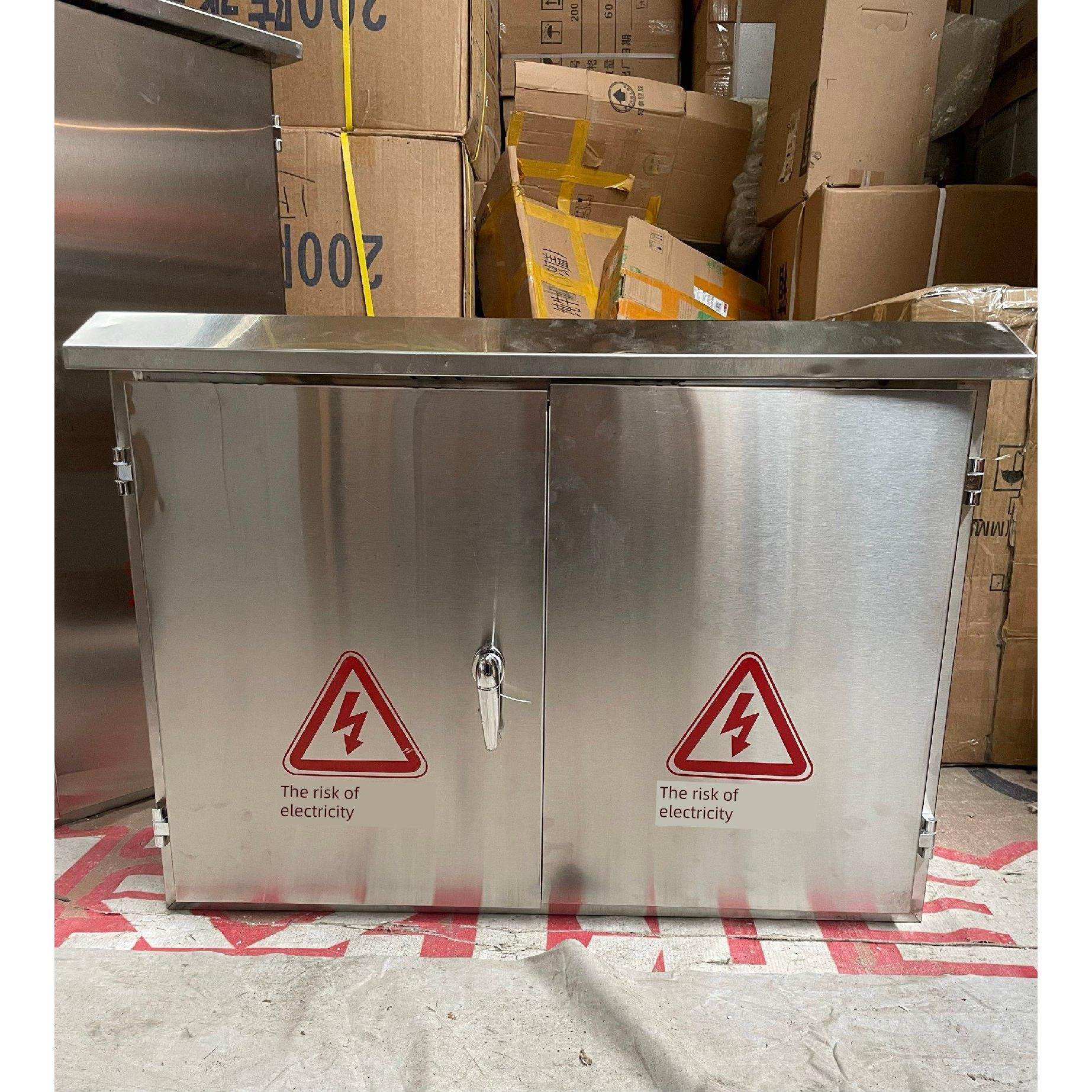 304户外不锈钢配电箱监控路灯箱201防雨落地箱控制柜对开门横箱,电子/电工,配电控制柜/控制箱,淘宝优惠券,粉丝福利购,淘宝优惠卷