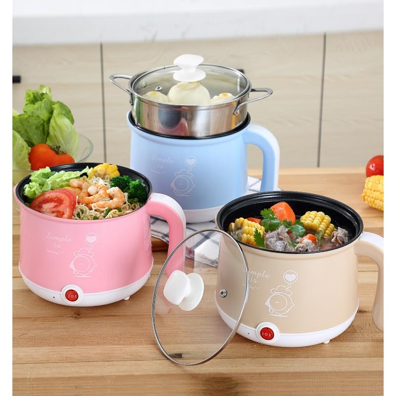 学生宿舍煮面神器低功率300W-600W烹调一体锅小火锅小电锅1台