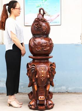 招财大象葫芦摆件落地貔貅办公室客厅玄关家居装饰店铺开业礼品