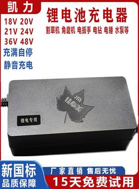 锂电池充电器48V2A电动车割草机轮椅专用24V3A原装佳奉美21V36V快