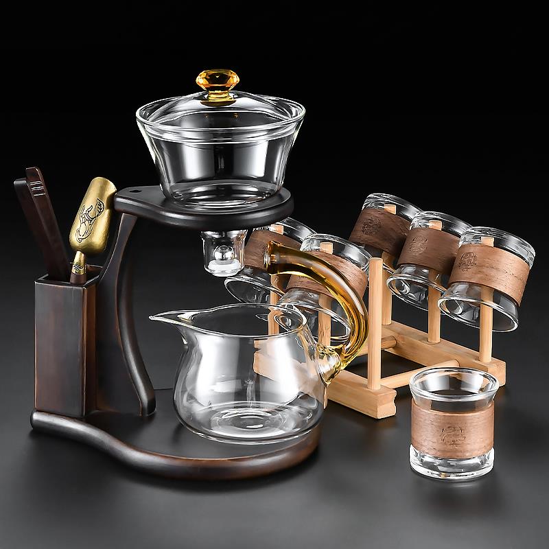 玻璃茶具懒人泡茶专用神器2025新款磁吸自动茶壶功夫茶杯家用套装