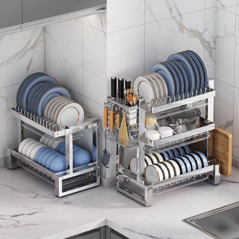 304不锈钢厨房置物架碗碟碗盘沥水架多功能放碗架碗筷收纳盒碗柜,厨房/烹饪用具,厨房置物架/置物柜/角架,淘宝优惠券,粉丝福利购,淘宝优惠卷