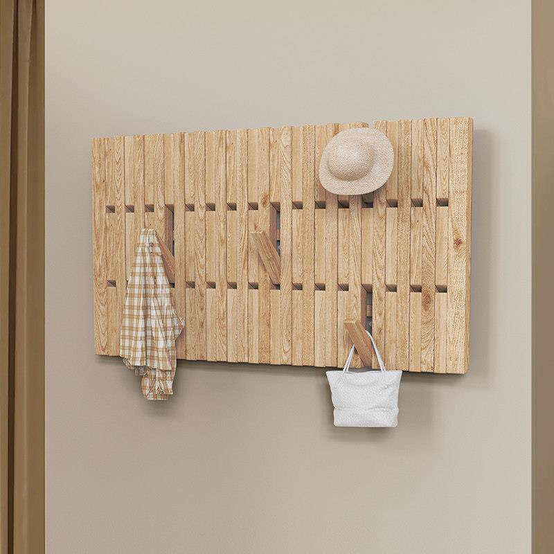 钢琴键挂衣架玄关区挂衣入户门墙上实木衣帽架壁挂挂衣钩榉木定制