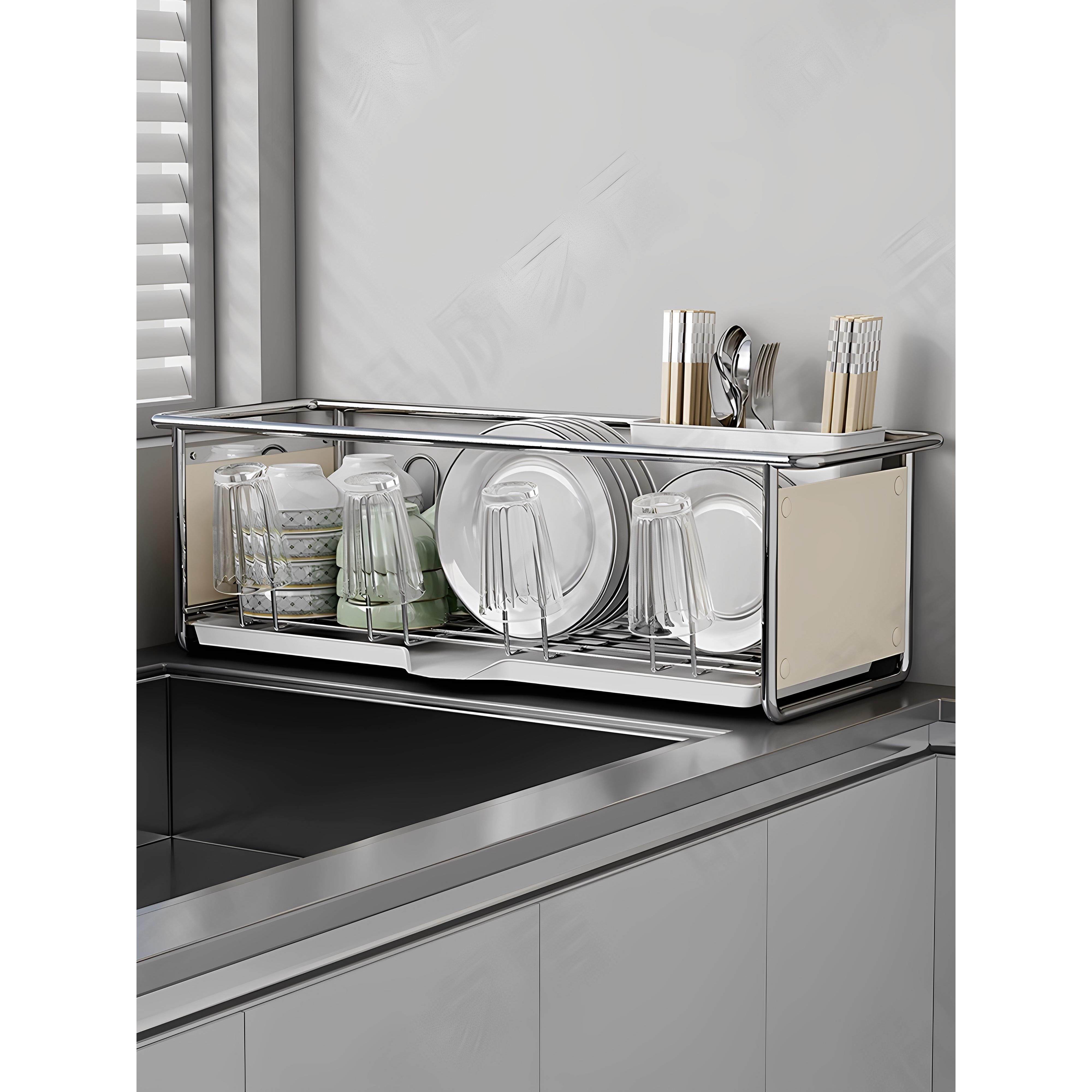 德国厨房不锈钢碗碟收纳架水槽置物架水池沥水碗架放碗盘碗筷杯子,厨房/烹饪用具,碗架,淘宝优惠券,粉丝福利购,淘宝优惠卷