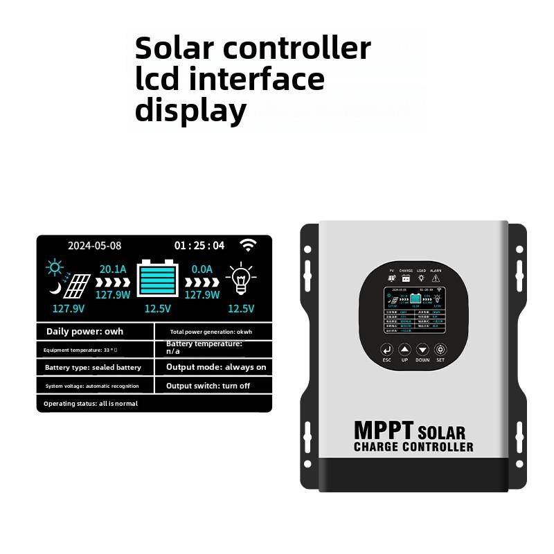 Mppt太阳能控制器60A光伏230V系统/12V-96V自识别/中英文显示