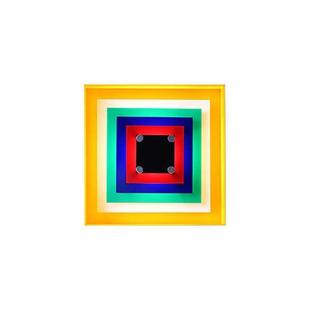 像素壁灯 孟菲斯中古vintage彩色包豪斯极简客厅卧室氛围装饰壁画