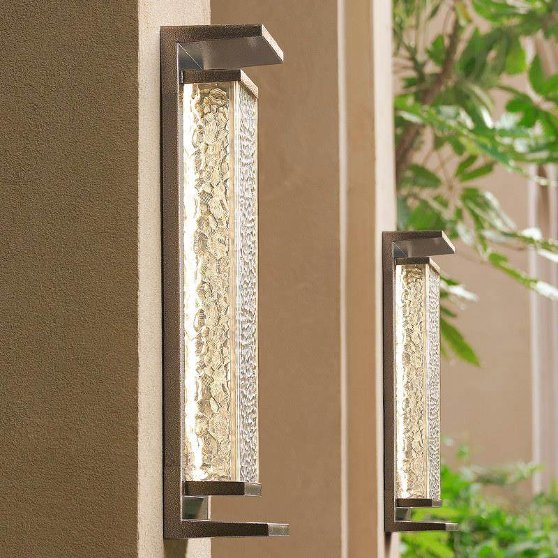 户外壁灯墙灯挂灯新中式室外防水别墅庭院灯太阳能免接线入户灯具