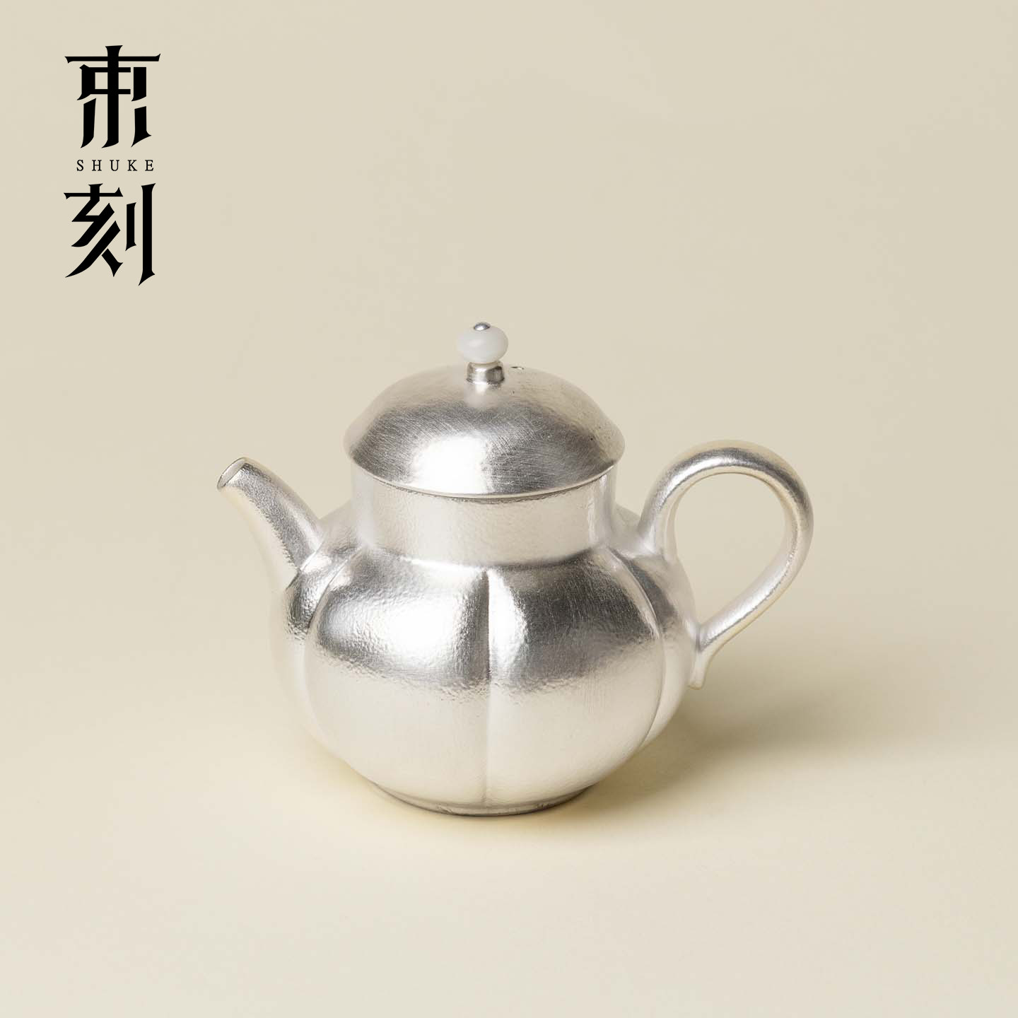 束刻 高档手工鎏银南瓜壶禅意高级感小茶壶轻奢家用茶具泡茶壶