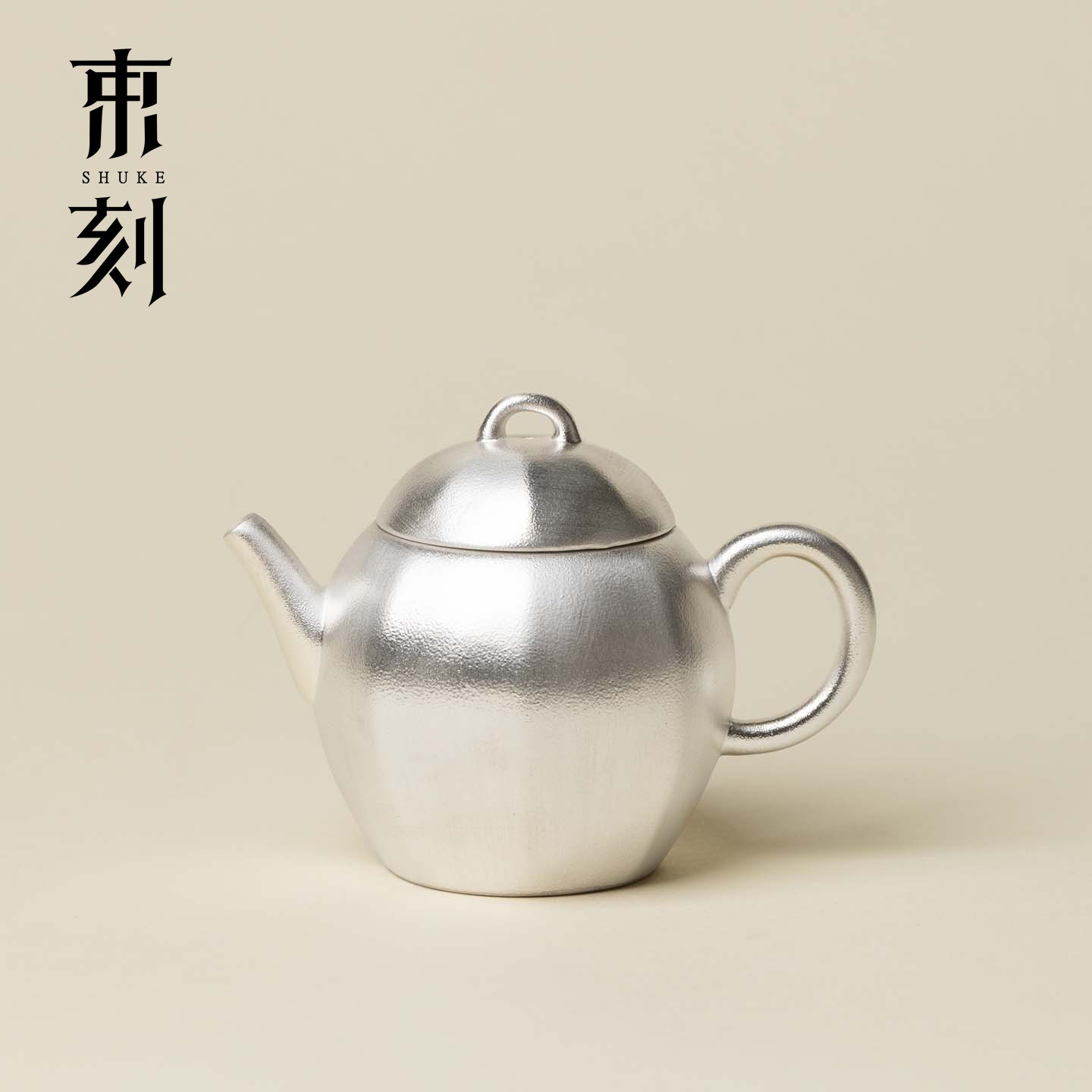 束刻 高档鎏银陶瓷小茶壶禅意高级感功夫茶具泡茶壶轻奢喝茶单壶