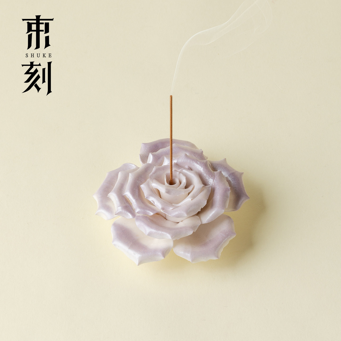 束刻手捏紫粉玫瑰花朵香插底座非遗手工香炉茶道摆件创意家居装饰,餐饮具,茶道/香炉,淘宝优惠券,粉丝福利购,淘宝优惠卷