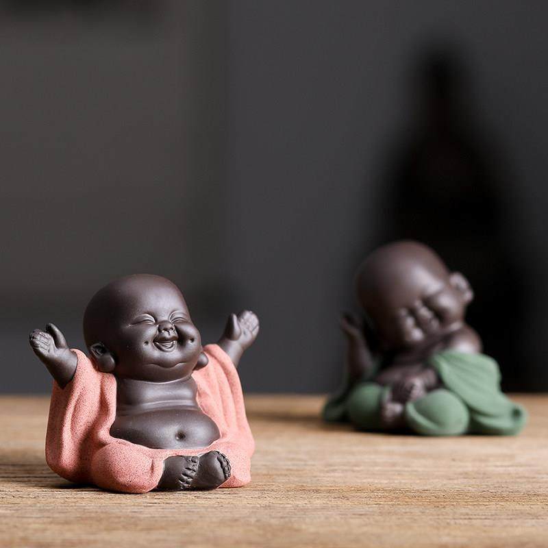 【弥勒佛】紫砂茶宠摆件小号佛像人物家居陶瓷可爱招财茶盘装饰,餐饮具,茶宠摆件,淘宝优惠券,粉丝福利购,淘宝优惠卷