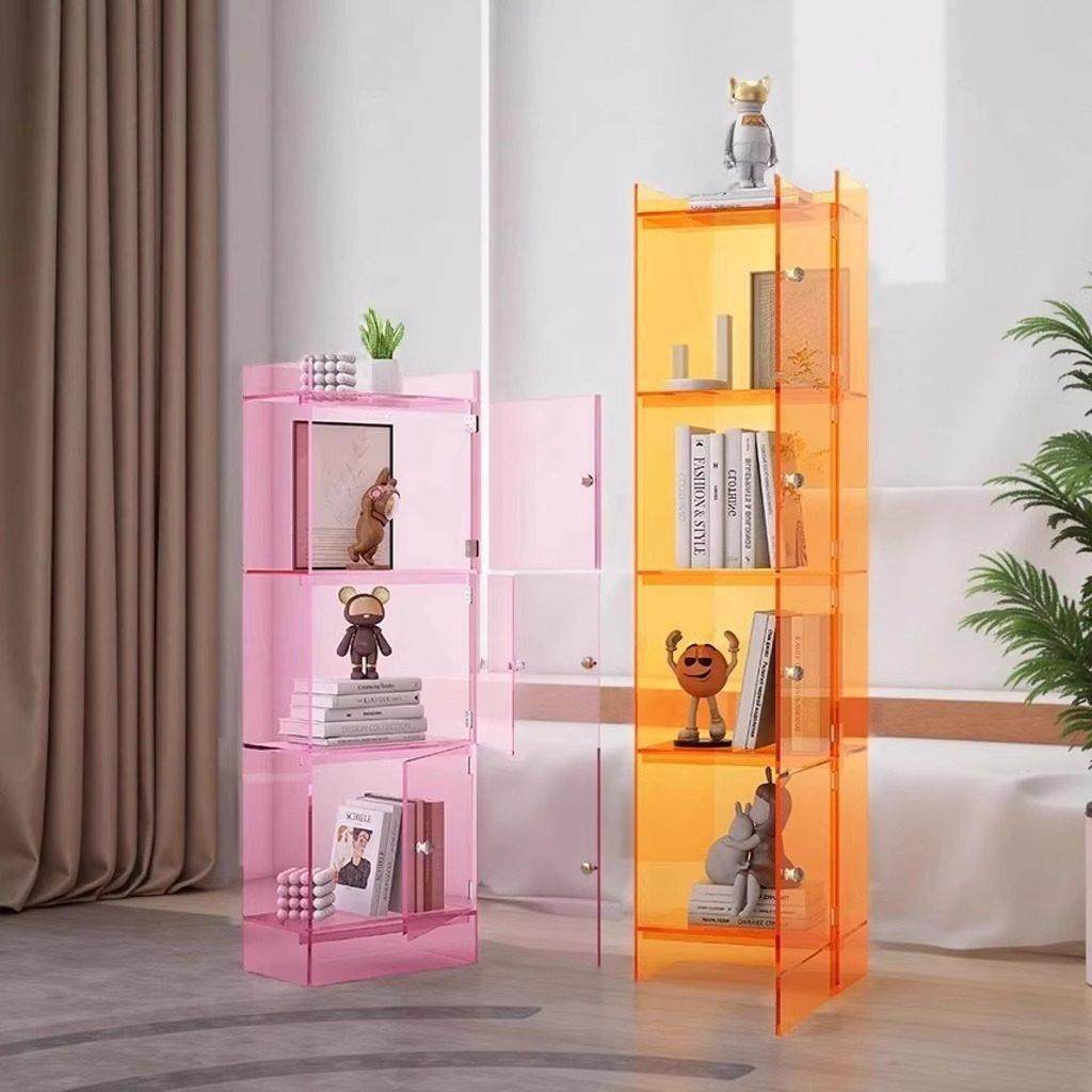 压克力多层书架带门落地防尘展示柜模型收纳层架餐边置物柜现代简,住宅家具,家用陈列柜,淘宝优惠券,粉丝福利购,淘宝优惠卷