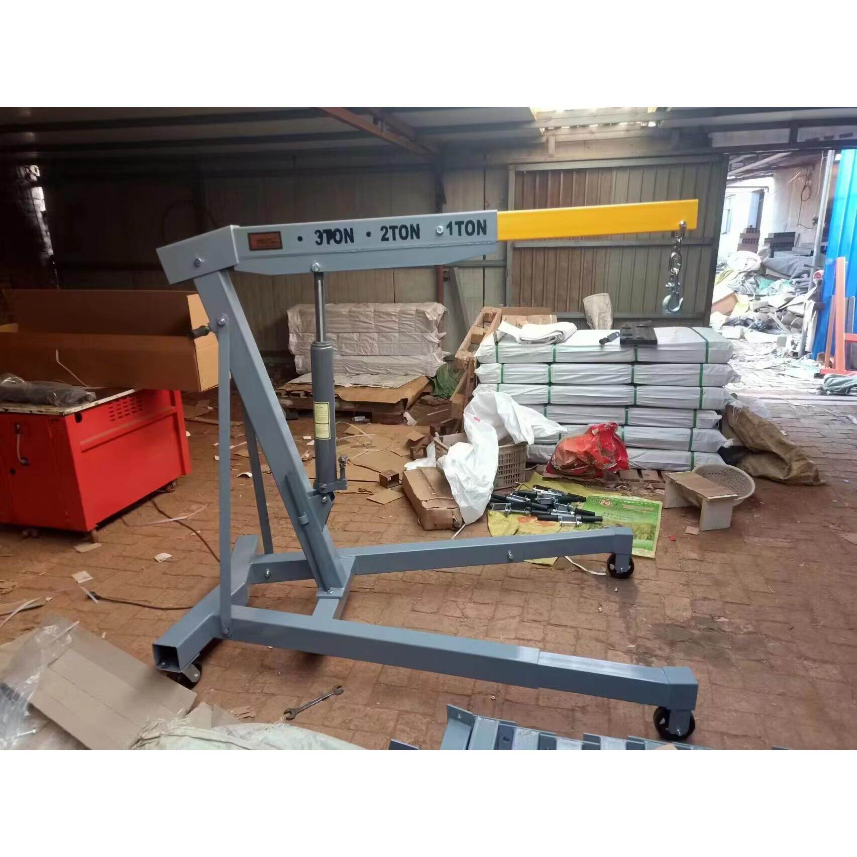 汽修引擎液压吊机2吨汽修移动吊车 3吨加重发动机吊架