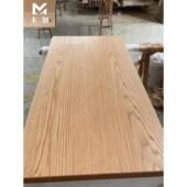 红橡樱桃实木板材异形桌面板定制原木飘窗窗台板半墙吧飘窗台面板