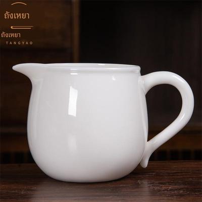 公道杯茶滤一体陶瓷分茶器白瓷大号茶海茶水分离泡茶过滤网公杯