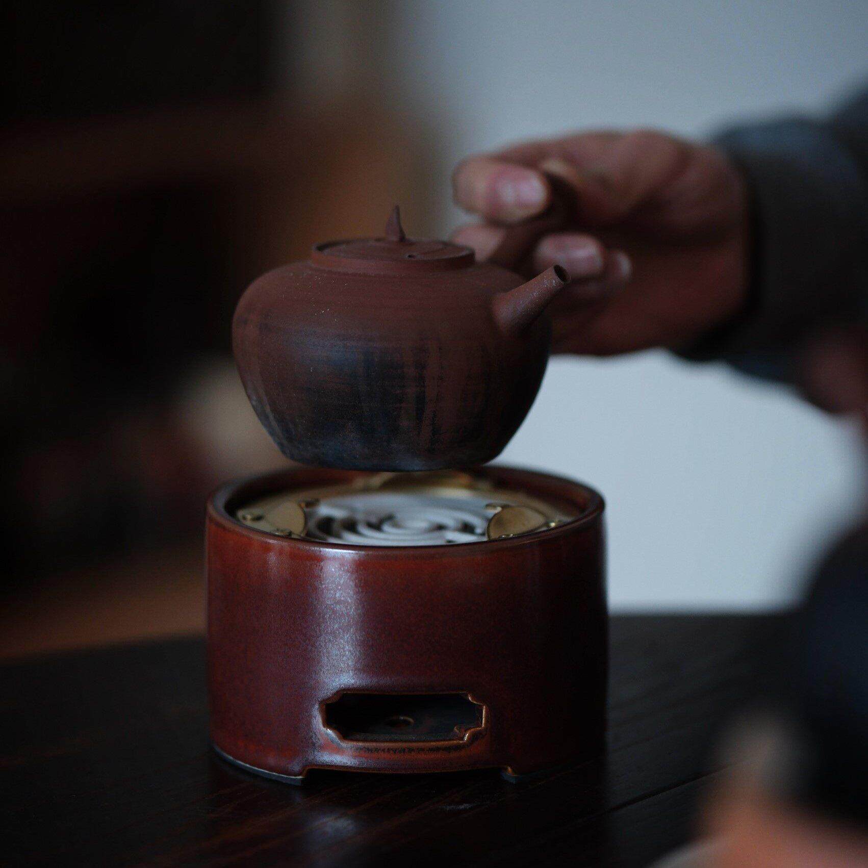 静音迷你电陶炉茶炉煮茶壶小型家用烧水炉老式电热丝圆形陶泥砂铫