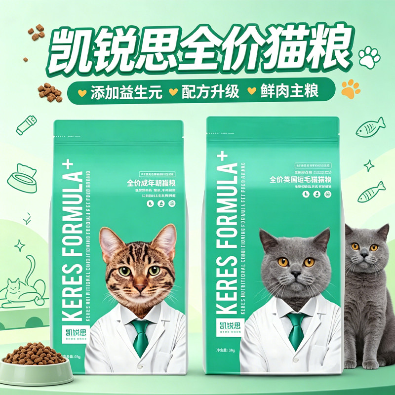 凯锐思成猫幼猫粮全价室内猫主食图片
