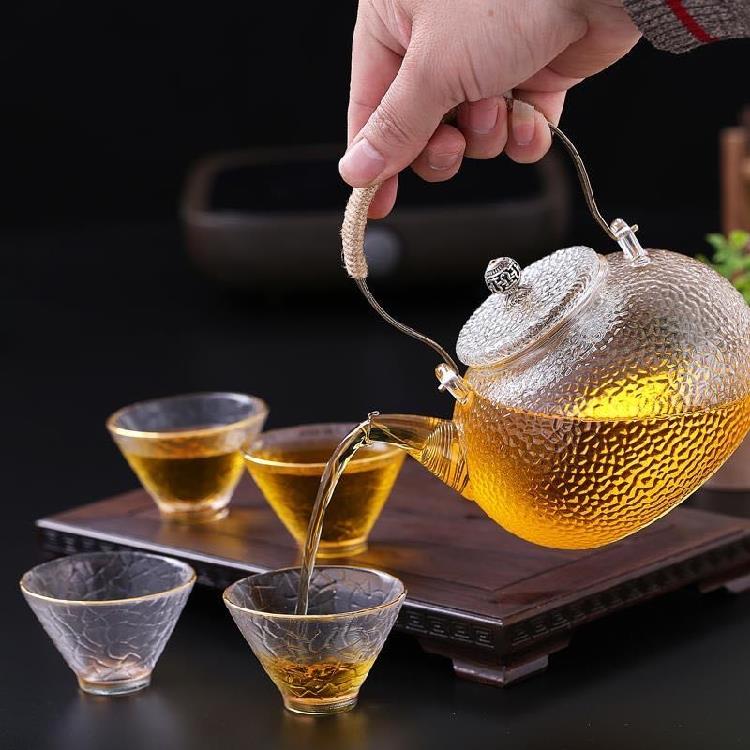 加厚短耐热玻璃可加热 电陶壶煮茶壶整套功夫茶具花茶壶过滤包邮