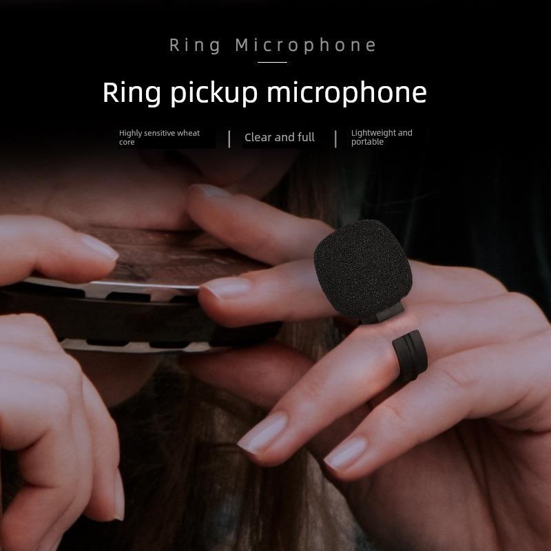 指环拾音麦克风乐器拾音笛子葫芦丝口琴陶笛埙扩音器音响有线话筒