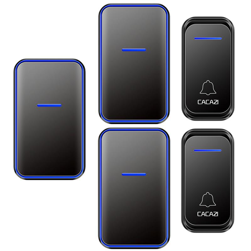 无线门铃家用数码防水门铃二拖三远距离接收卡佳斯二拖四闪光门铃