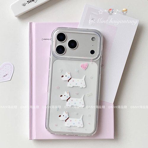 原创「西高地」韩系ins可爱少女苹果手机壳iPhone17promax亮面