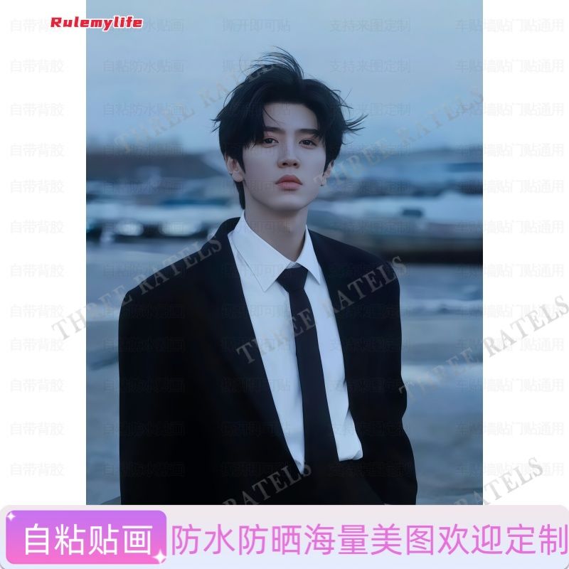 帅哥陈哲远海报贴画段嘉许贴纸卧室空墙玄关装饰防水布置自贴个性
