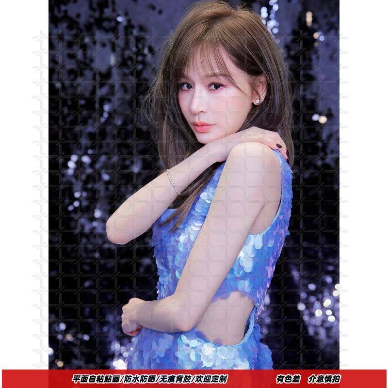 王心凌明星高清海报自粘贴画防水