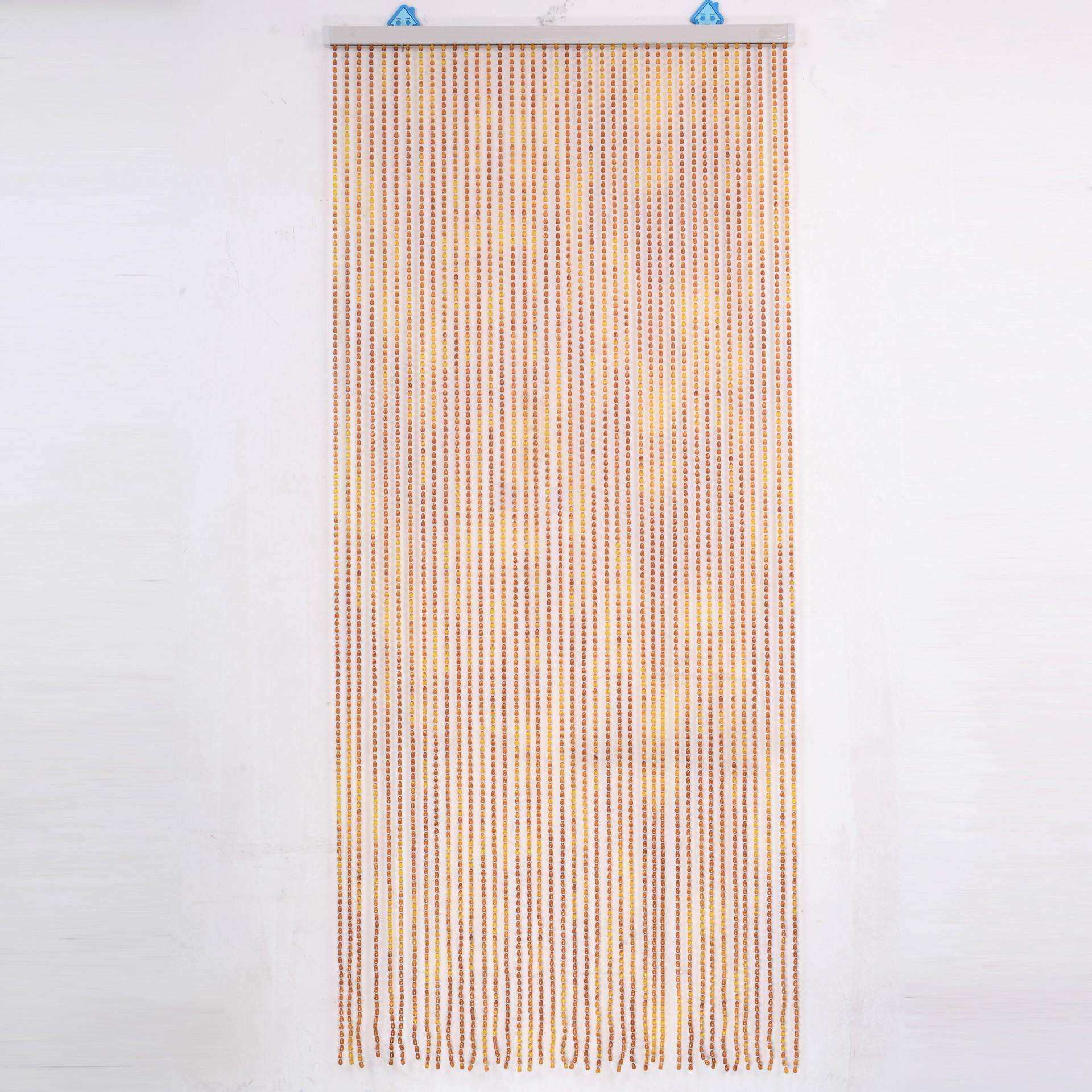 水晶珠帘成品隔断帘 水晶帘子客厅卫生间挂帘 古铜色