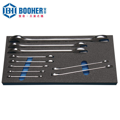 Booher宝合手动工具10件套扳手组套BH1803004机修汽修工具组