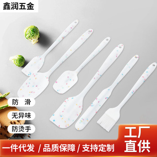 硅胶厨具6件套刮刀油刷烧烤全包硅胶厨房用品六件套烘焙工具套装