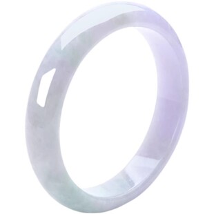 女款 缅甸冰种紫罗兰真玉手镯子高冰透正品 玉石 如诗系列 玉长情