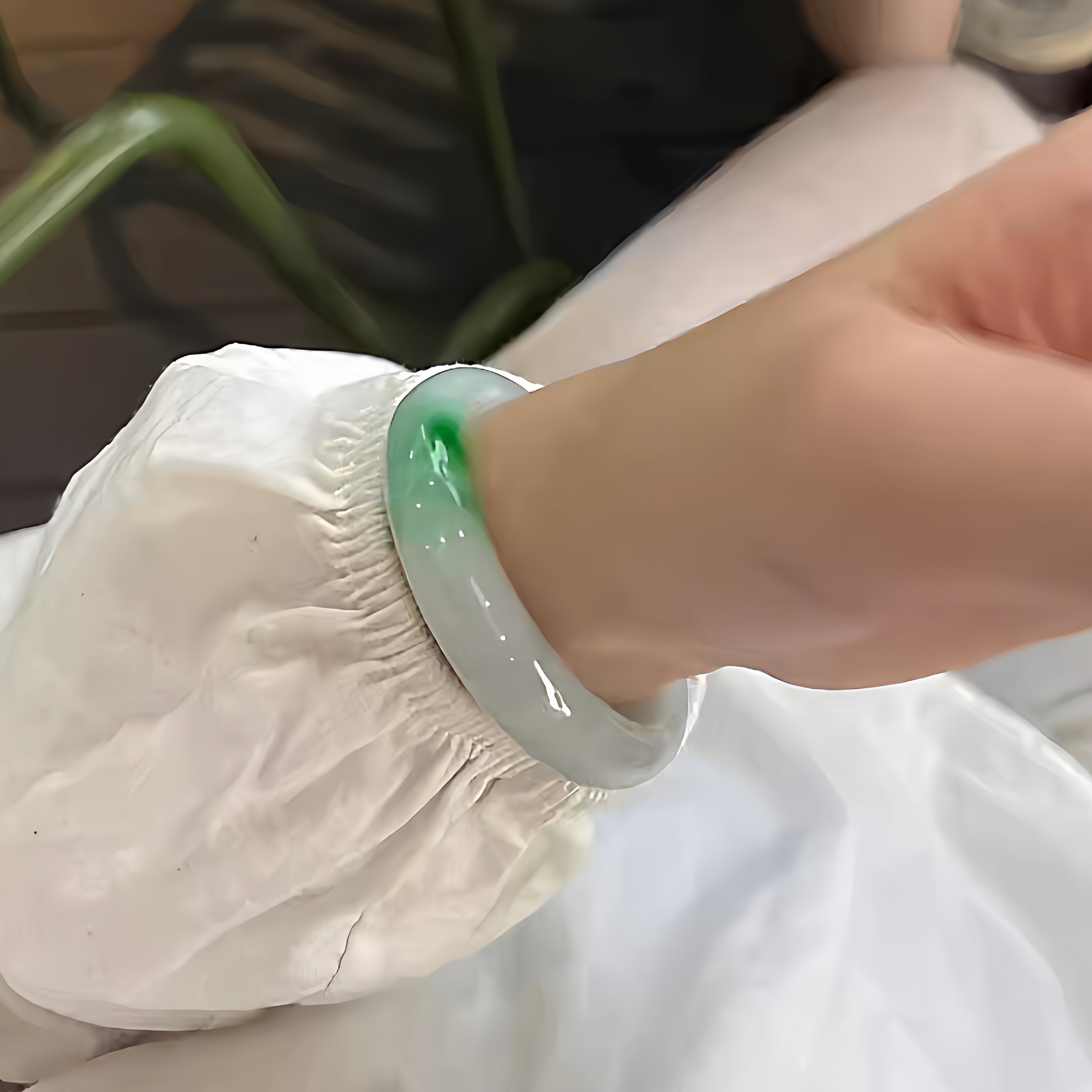 玉长情【山青系列】翡翠玉手镯子