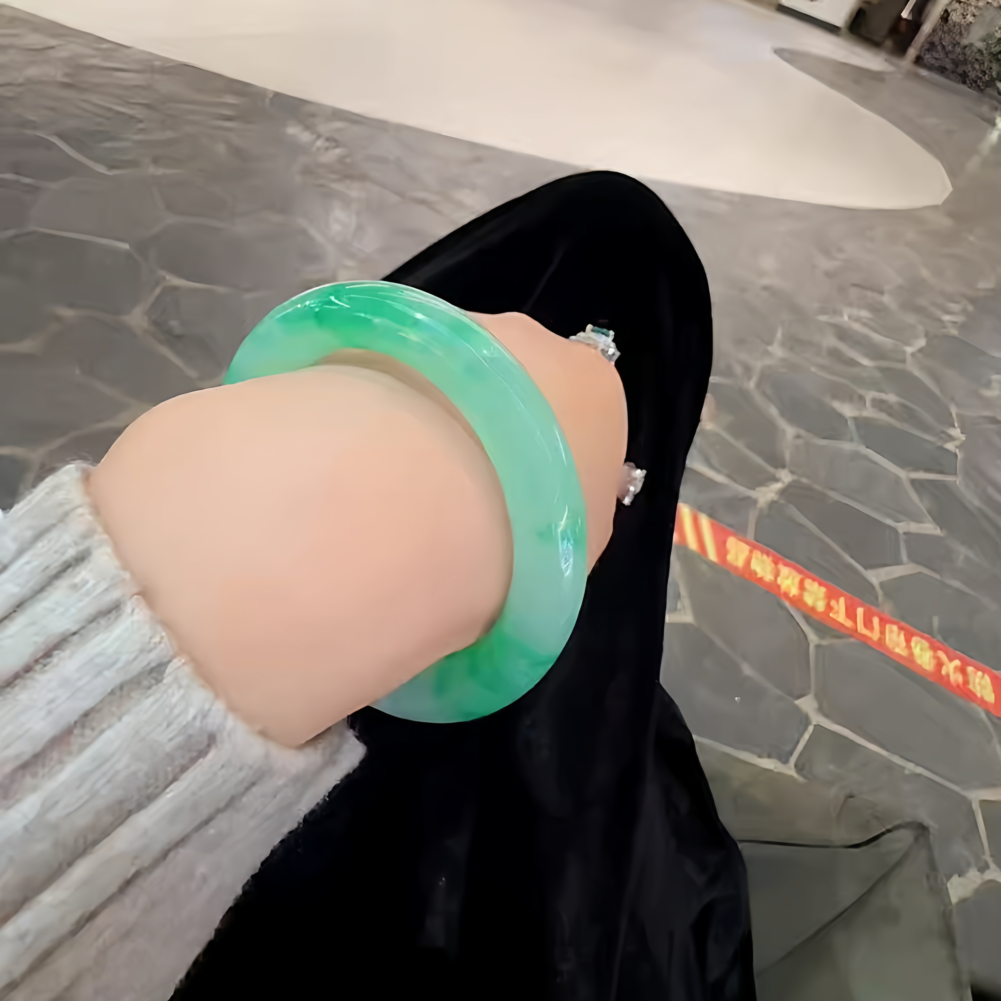 玉长情【百花系列】翡翠玉手镯子