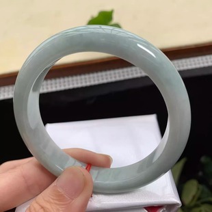 玉长情翡翠玉手镯天然a货纯色真玉石镯子缅甸玉镯送女友生日礼物