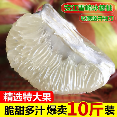 正宗湖南怀化安江雪峰柚冰糖柚水果新鲜10斤小苦柚药柚脆甜小柚子