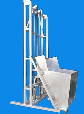 异形桶电机链条提升机货物提升设C备货梯物料提升机可移动输送设