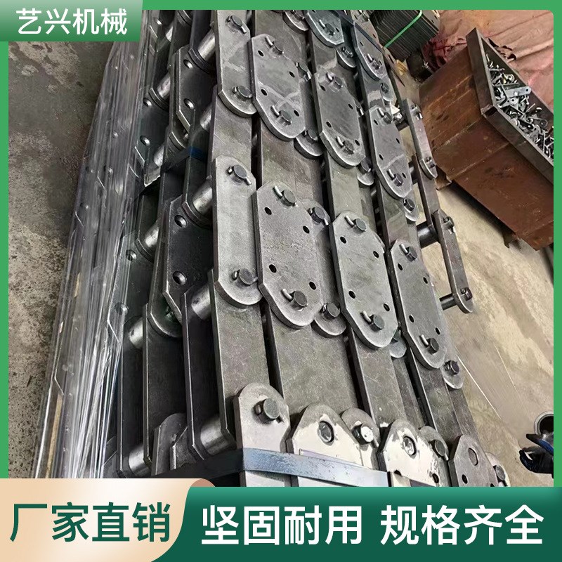 不锈钢链条单双排大n节矩弯板链条工业传动输送链条滚珠直板链条