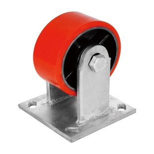 万向轮重型铁芯聚氨酯轮子定向带刹车6寸8寸10寸R12寸推车拖车脚