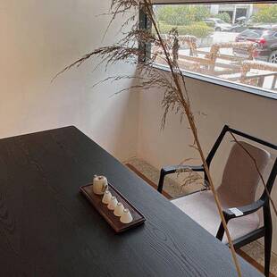 桌餐桌椅子实木客厅办公白亚克桌力悬浮桌 碳餐化茶桌蜡木无品牌
