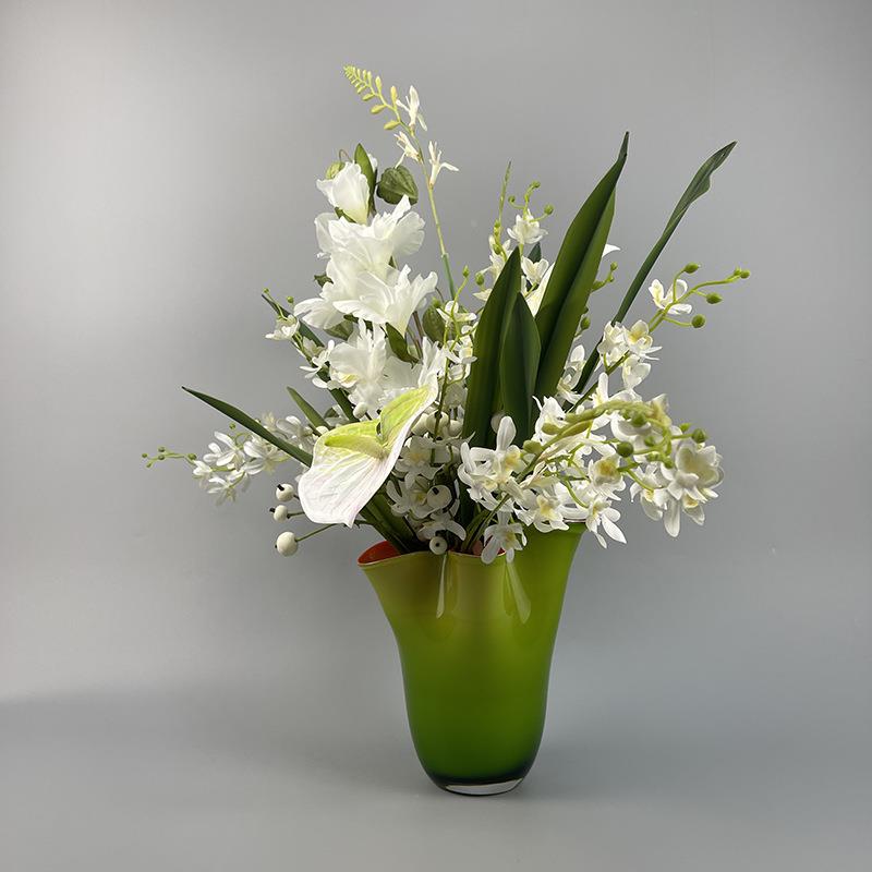样板房代现仿真摆花高饰端客厅餐花桌假售楼处摆件轻奢花YY-130艺