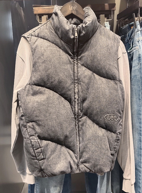 Lee正品秋冬新款外套25男士牛仔羽绒马甲LMT011100100342-A09270