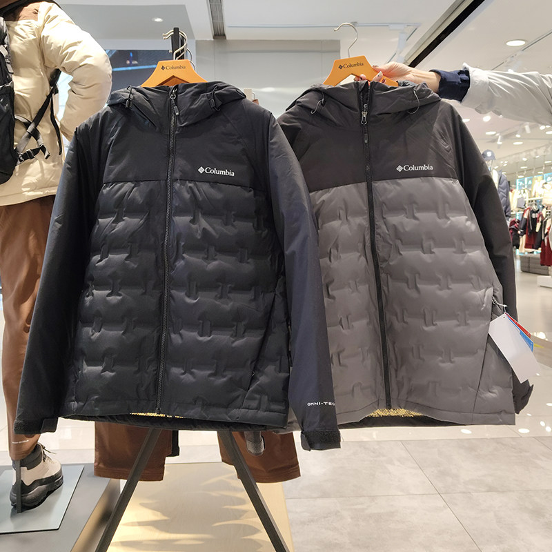 Columbia哥伦比亚羽绒服25秋冬户外男防水热能650蓬羽绒服XE4190