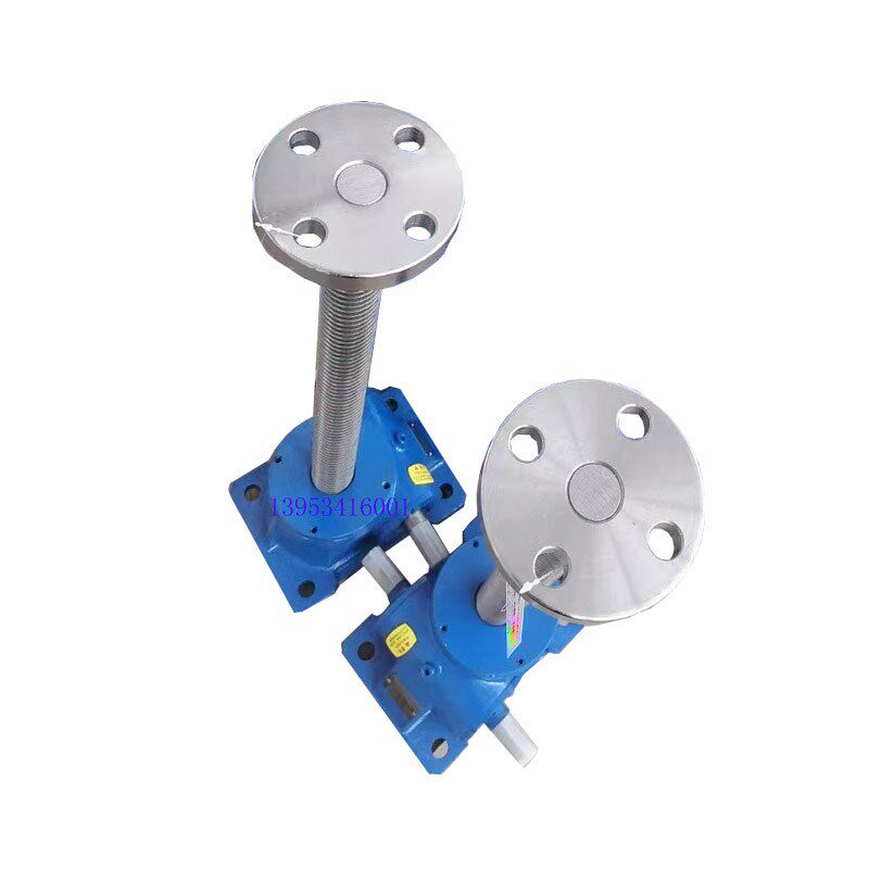 锥齿轮升降机丝杆蜗轮卧式同步升降器手动电动立式伞齿轮升降平台