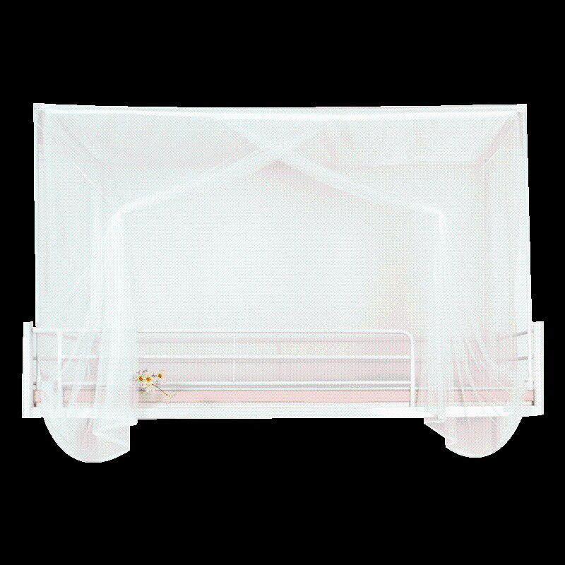 可意大学生男生宿舍女生寝室上铺上下铺纯白色90宽防尘顶蚊帐6色