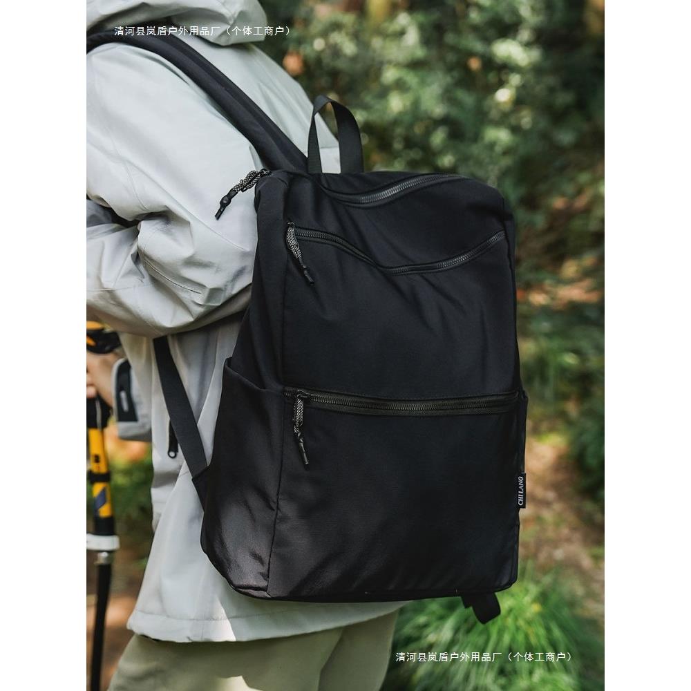 新款男士双肩包男大容量休闲商务旅行电脑包背包学生书包新款