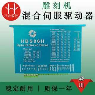 兼容雷塞混合伺服驱动器 雕刻机86闭环步进电机驱动器 森川HBS86H