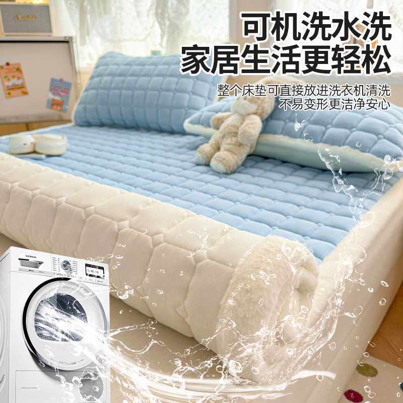 A类牛奶绒卡通加厚软垫床褥家用褥子被褥铺底垫子防滑床单铺垫