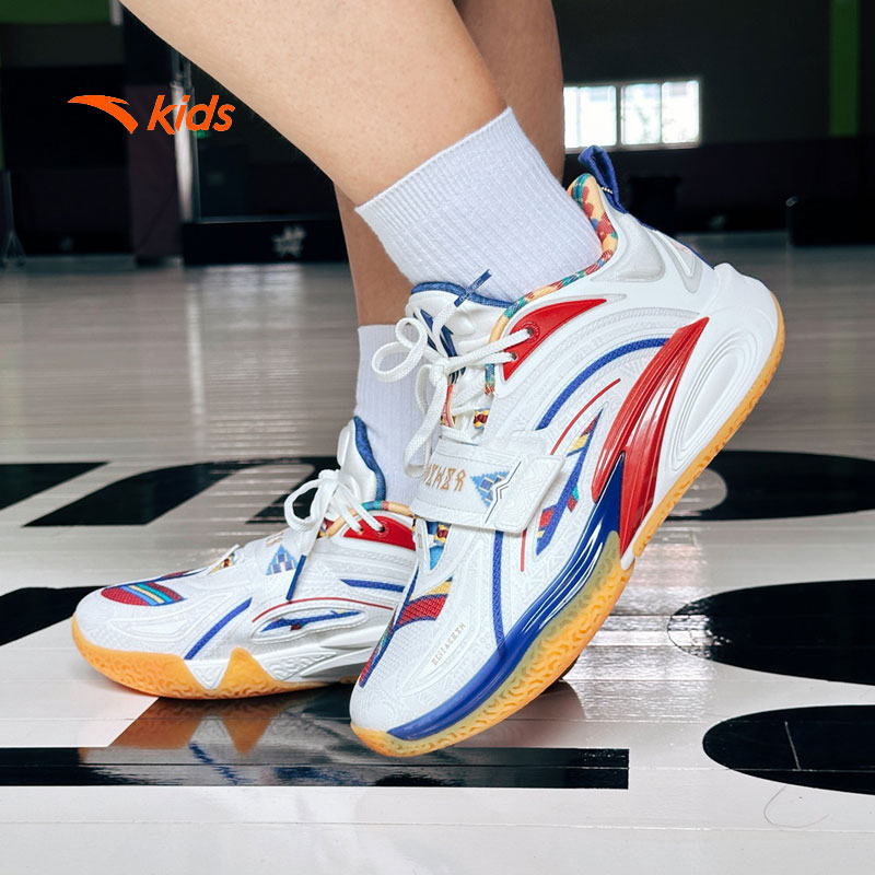 凯里·欧文一代少年版安踏儿童专业篮球鞋男大童实战战靴运动鞋